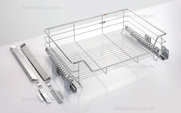 giá xoong nồi inox nan âm tủ gắn cánh ray giảm chấn Eurogold giá xoong nồi inox nan âm tủ gắn cánh ray giảm chấn Eurogold