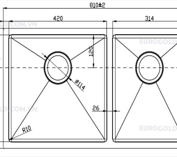 chậu rửa bát Eus68144 chậu rửa bát Eus68144