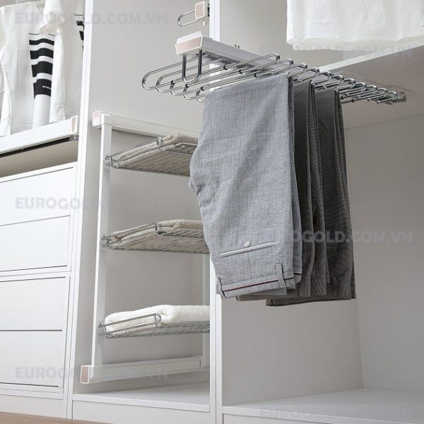 móc treo quần âu đơn ray giảm chấnEurogold móc treo quần âu đơn ray giảm chấnEurogold